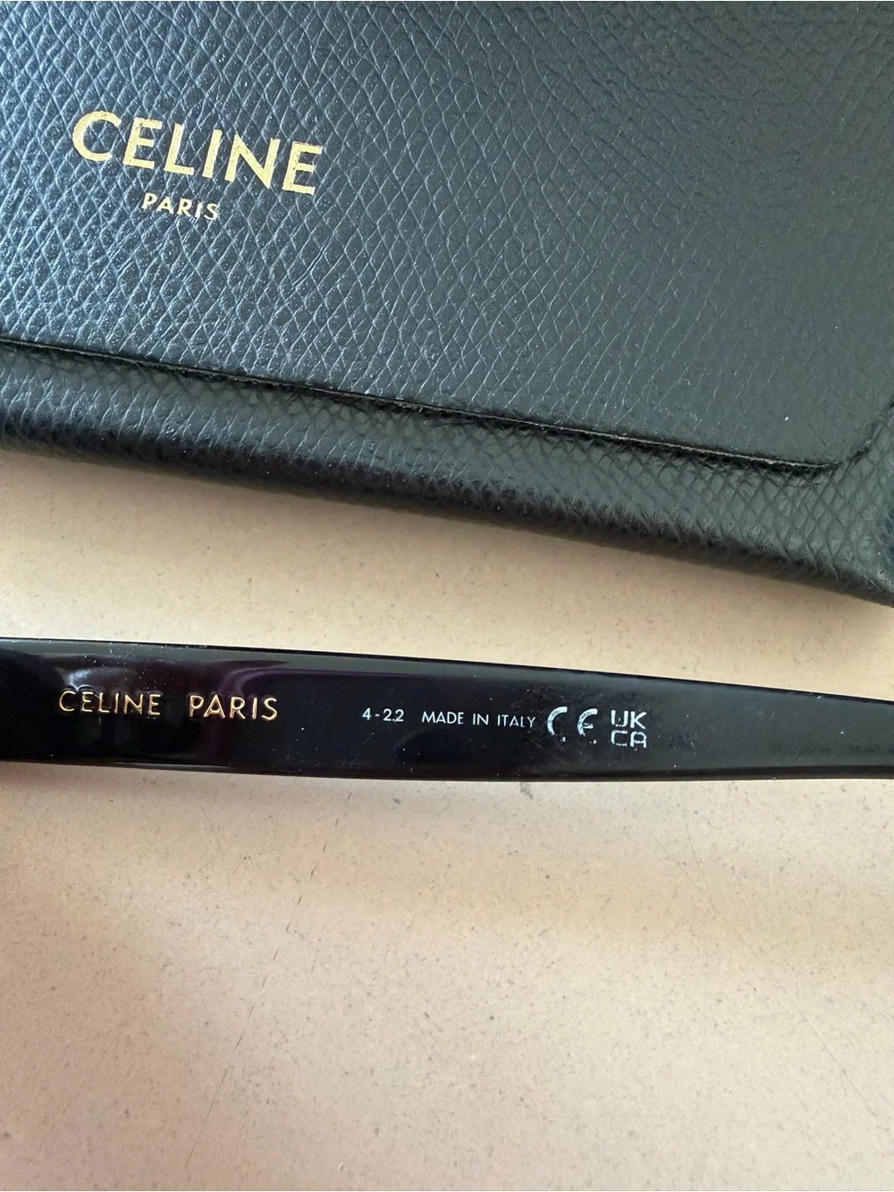 CELINE EYEWEAR Oval-frame acetate sunglasses